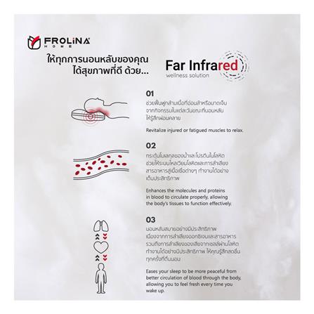 หมอนหนุน ใยสังเคราะห์ FROLINA INFRARED FIRM 19x29 นิ้ว สีขาว_10