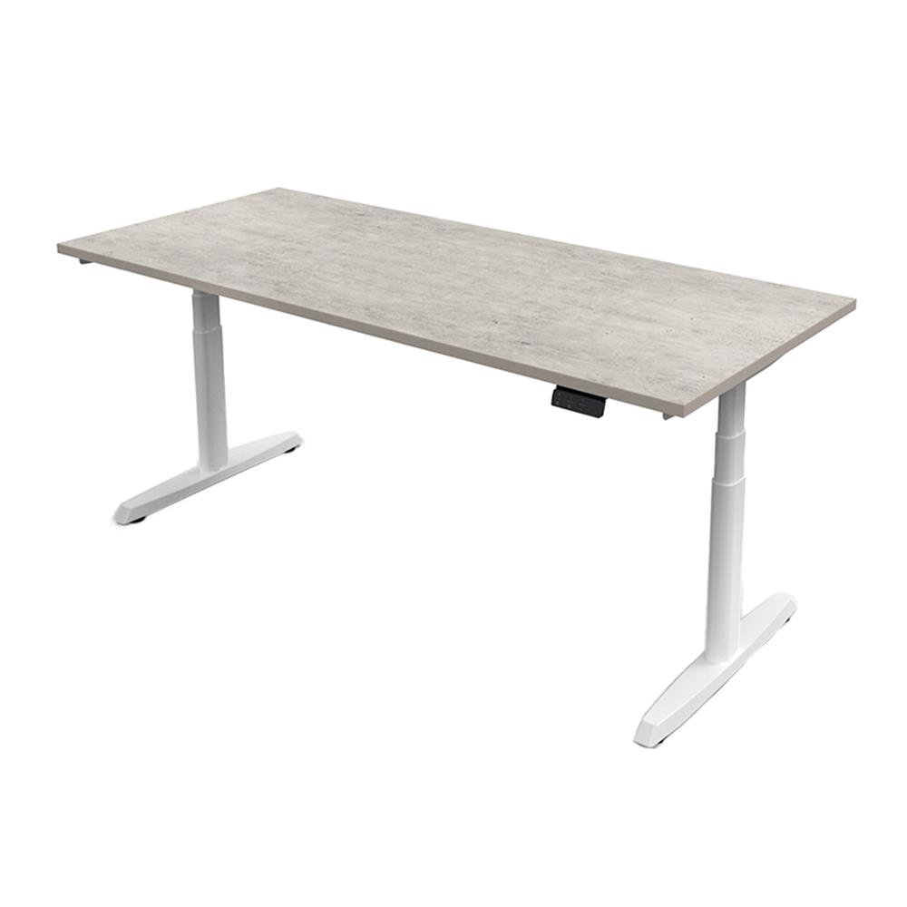 โต๊ะทำงานปรับระดับ ERGOTREND SIT 2 STAND GEN5 120 ซม. สี CONCRETE/ขาว