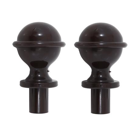 หัว-ท้ายรางม่าน HOME LIVING STYLE NAIL 25 มม. สีน้ำตาล_1