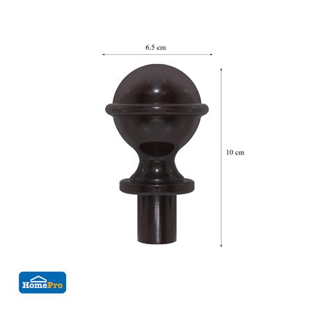 หัว-ท้ายรางม่าน HOME LIVING STYLE NAIL 25 มม. สีน้ำตาล_4