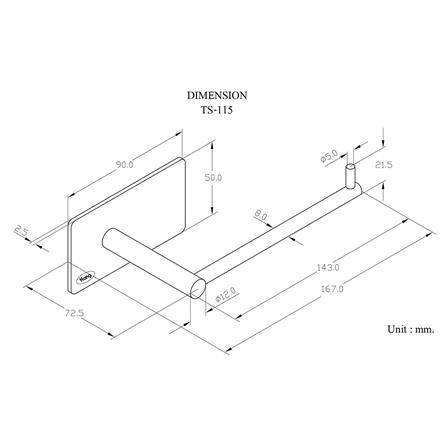 ที่ใส่กระดาษชำระ HANG TS-115 สีสเตนเลส_1