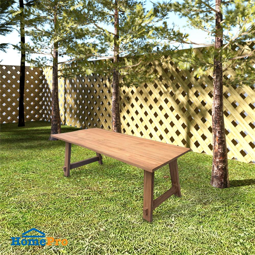 โต๊ะไม้สัก SPRING T12 100x200 ซม.