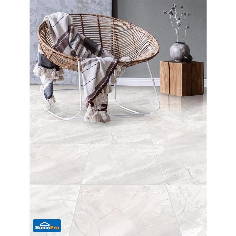 กระเบื้องพื้น 16x16 นิ้ว ภูผา พราวแสง เทา A 0.96M2