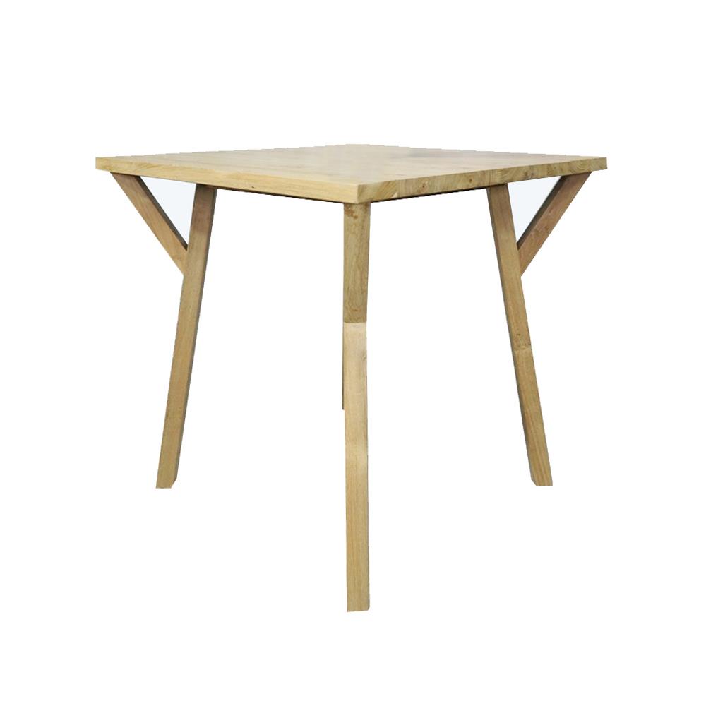 โต๊ะไม้สักขากิ่งไม้เหลี่ยม SPRING T6