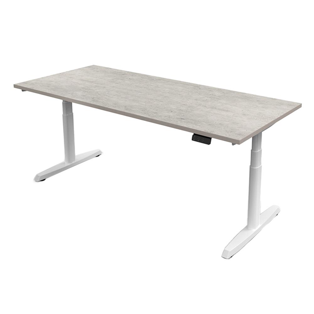 โต๊ะทำงานปรับระดับ ERGOTREND SIT 2 STAND GEN5 150 ซม. สี CONCRETE/ขาว