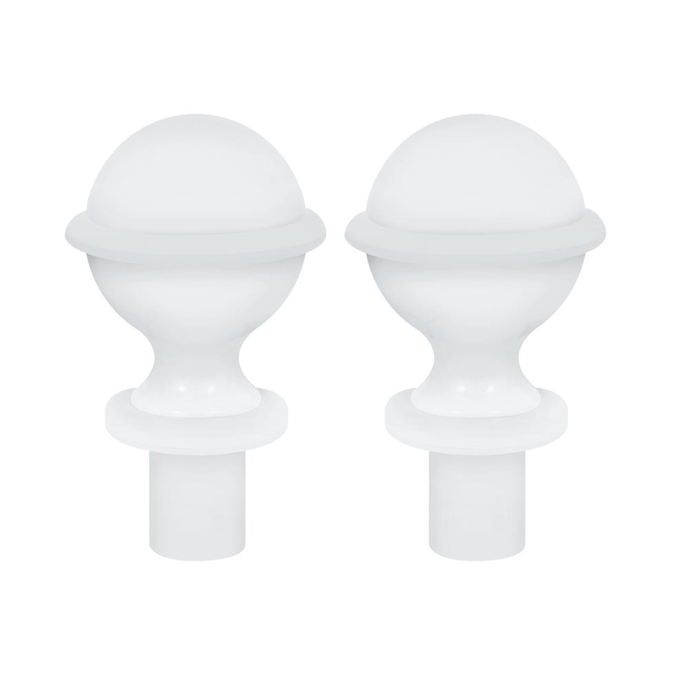 หัว-ท้ายรางม่าน HOME LIVING STYLE NAIL 25 มม. สีขาว