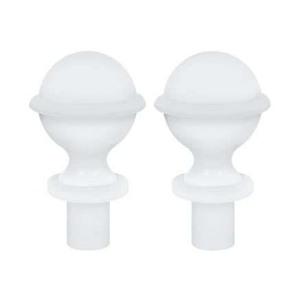 หัว-ท้ายรางม่าน HOME LIVING STYLE NAIL 25 มม. สีขาว_1