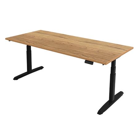 โต๊ะปรับระดับไฟฟ้า ERGOTREND SIT 2 STAND GEN5 180 ซม. สี VINTAGE OAK/ดำ_0