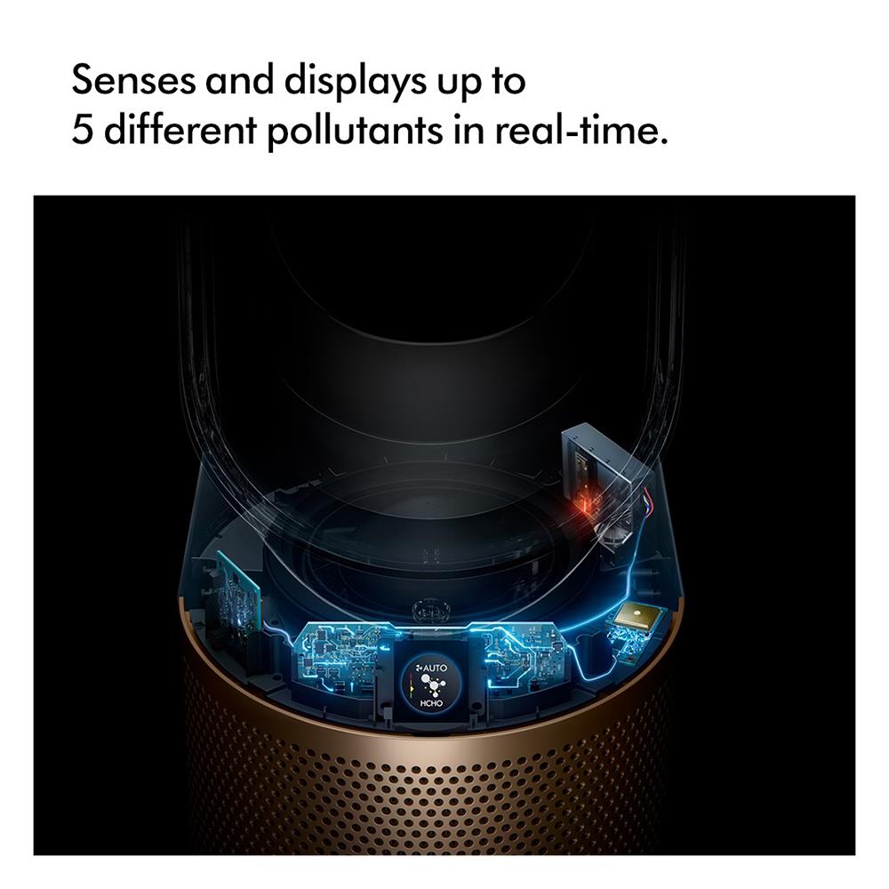 เครื่องฟอกอากาศ DYSON TP09 PCOOL ขาว/ทอง 27 ตารางเมตร