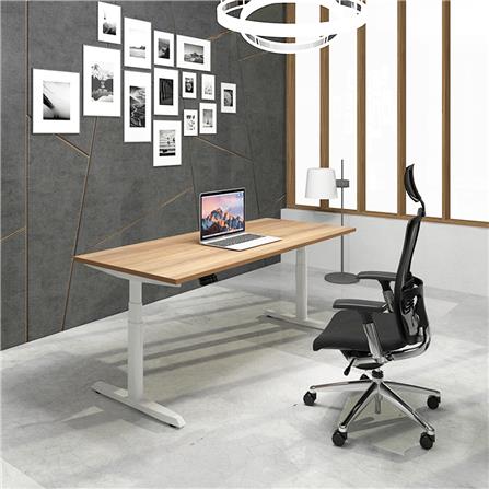 โต๊ะทำงานปรับระดับ ERGOTREND SIT 2 STAND GEN5 180 ซม. สี TEAK/ขาว_1