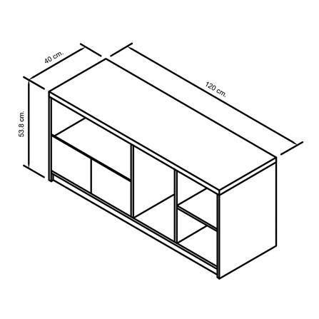 ตู้วางทีวี FURDINI FINN 120 ซม. สีไวท์โอ๊ค_7