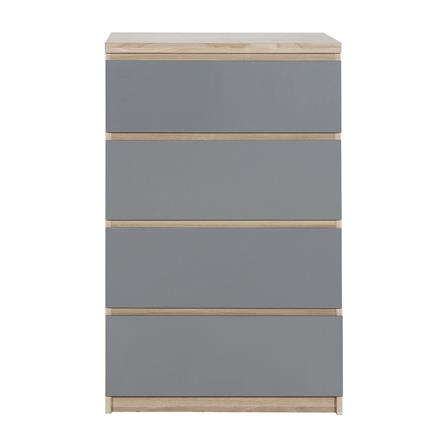 ตู้ลิ้นชัก 4 ลิ้นชัก FURDINI FINN 60 ซม. สีไวท์โอ๊ค/เทา_1