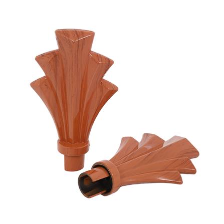 หัว-ท้ายรางม่าน HOME LIVING STYLE FAN 25 มม. สีสัก