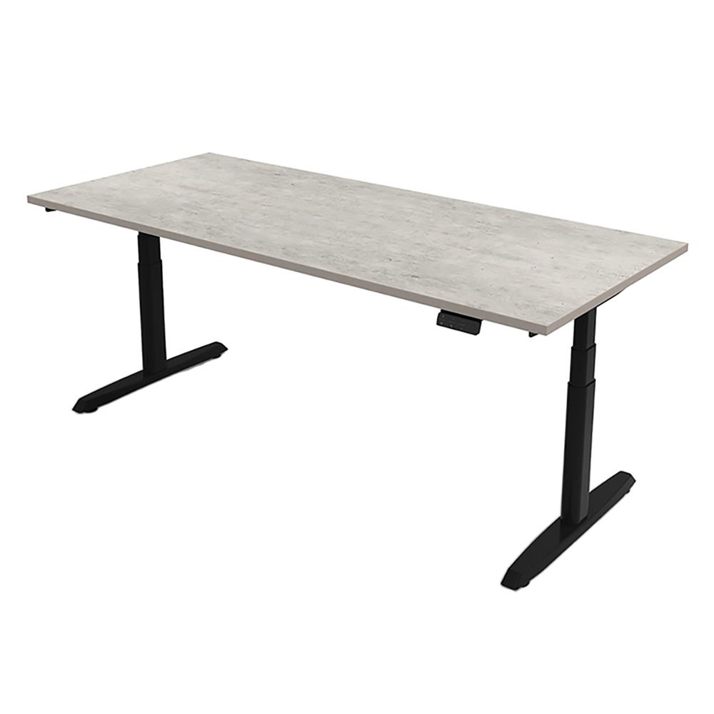 โต๊ะทำงานปรับระดับ ERGOTREND SIT 2 STAND GEN5 180 ซม. สี CONCRETE/ดำ