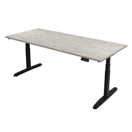 โต๊ะทำงานปรับระดับ ERGOTREND SIT 2 STAND GEN5 180 ซม. สี CONCRETE/ดำ_0