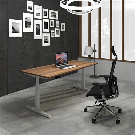 โต๊ะทำงานปรับระดับ ERGOTREND SIT 2 STAND GEN5 180 ซม. สี CLASSIC TEAK/ขาว_5