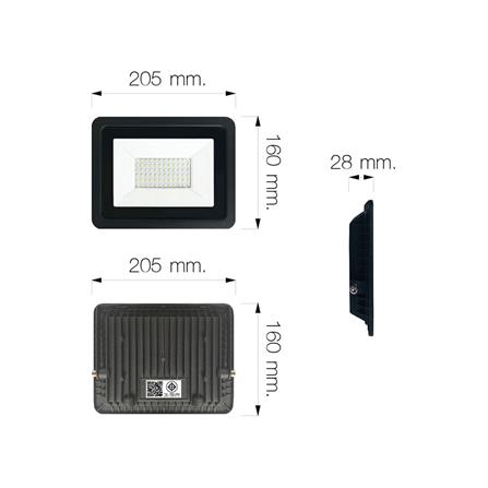 สปอตไลท์ภายนอก LED NAGAS FEADO SAVE 50 วัตต์ DAYLIGHT IP66_6