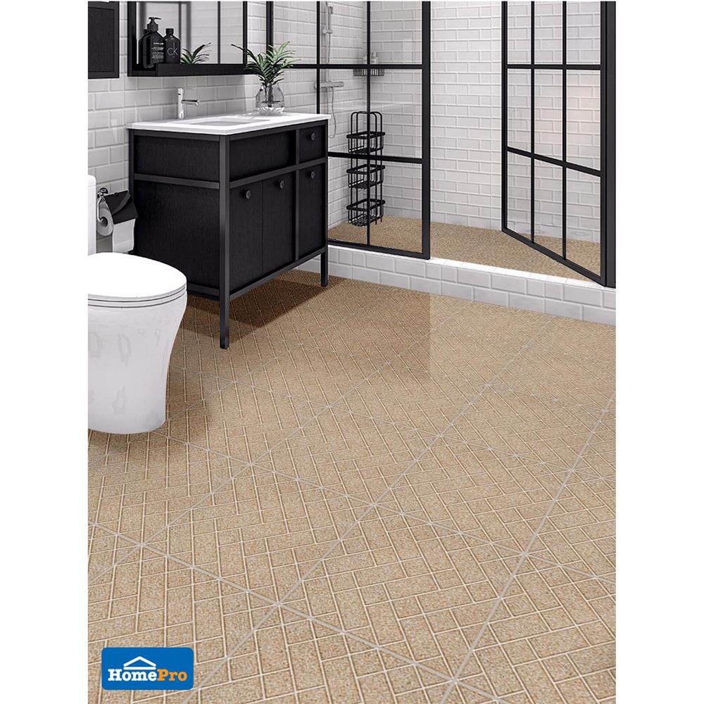 กระเบื้องพื้น 16x16 นิ้ว ภูผา โชคอนันต์ น้ำตาล EXC A 0.96M2