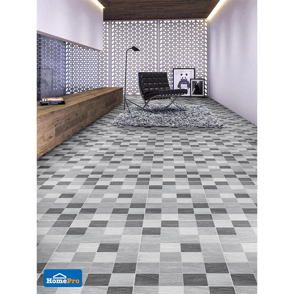 กระเบื้องพื้น 16x16 นิ้ว TARA เบรนตัน วู๊ด มิกซ์ เทา PM 0.96 ตร.ม.