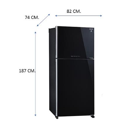 ตู้เย็น 2 ประตู SHARP SJ-X550GP2-BK 19.8 คิว อินเวอร์เตอร์ กระจกดำ_6