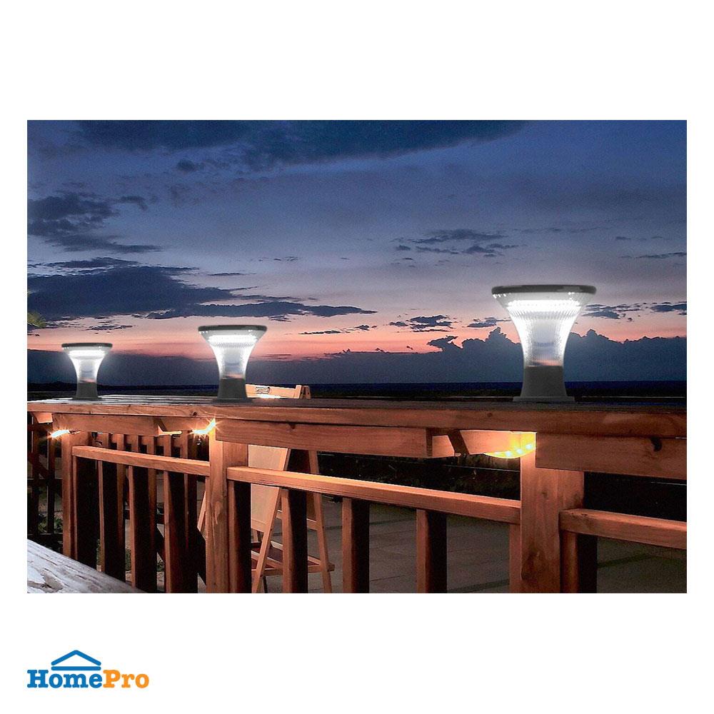 ไฟหัวเสา SOLAR CARINI MARTIN K01 3 วัตต์ DAYLIGHT สีดำ