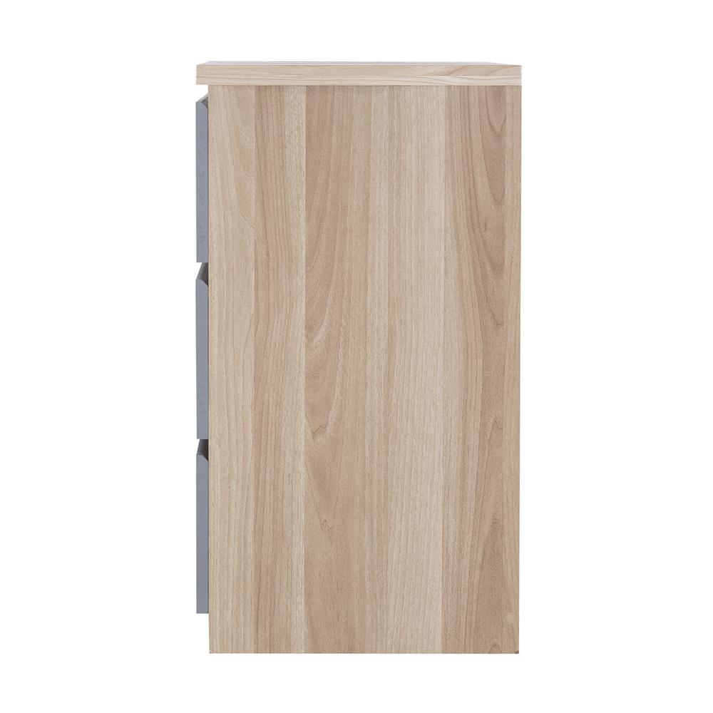 ตู้ลิ้นชัก 3 ลิ้นชัก FURDINI FINN 60 ซม. สีไวท์โอ๊ค/เทา