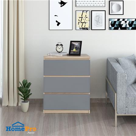 ตู้ลิ้นชัก 3 ลิ้นชัก FURDINI FINN 60 ซม. สีไวท์โอ๊ค/เทา_6