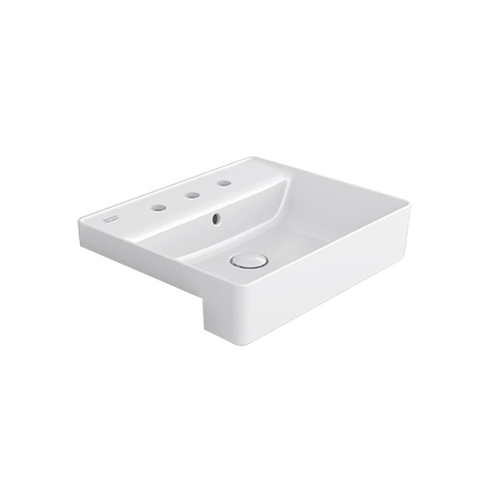 อ่างล้างหน้าฝังครึ่งเคาน์เตอร์ AMERICAN STANDARD WP-F419T8-WT สีขาว