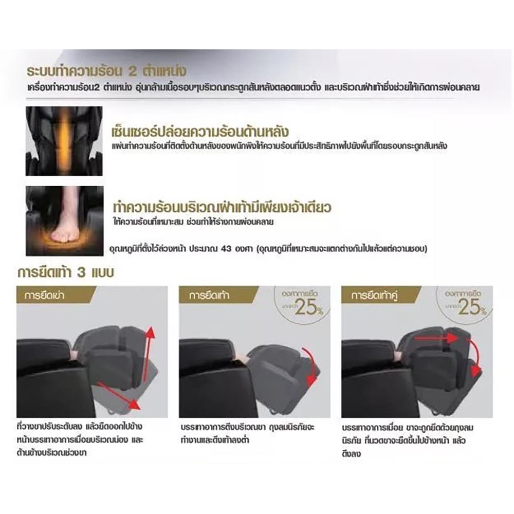 เก้าอี้นวดไฟฟ้า FUJIIRYOKI JP1100 สีเบจ