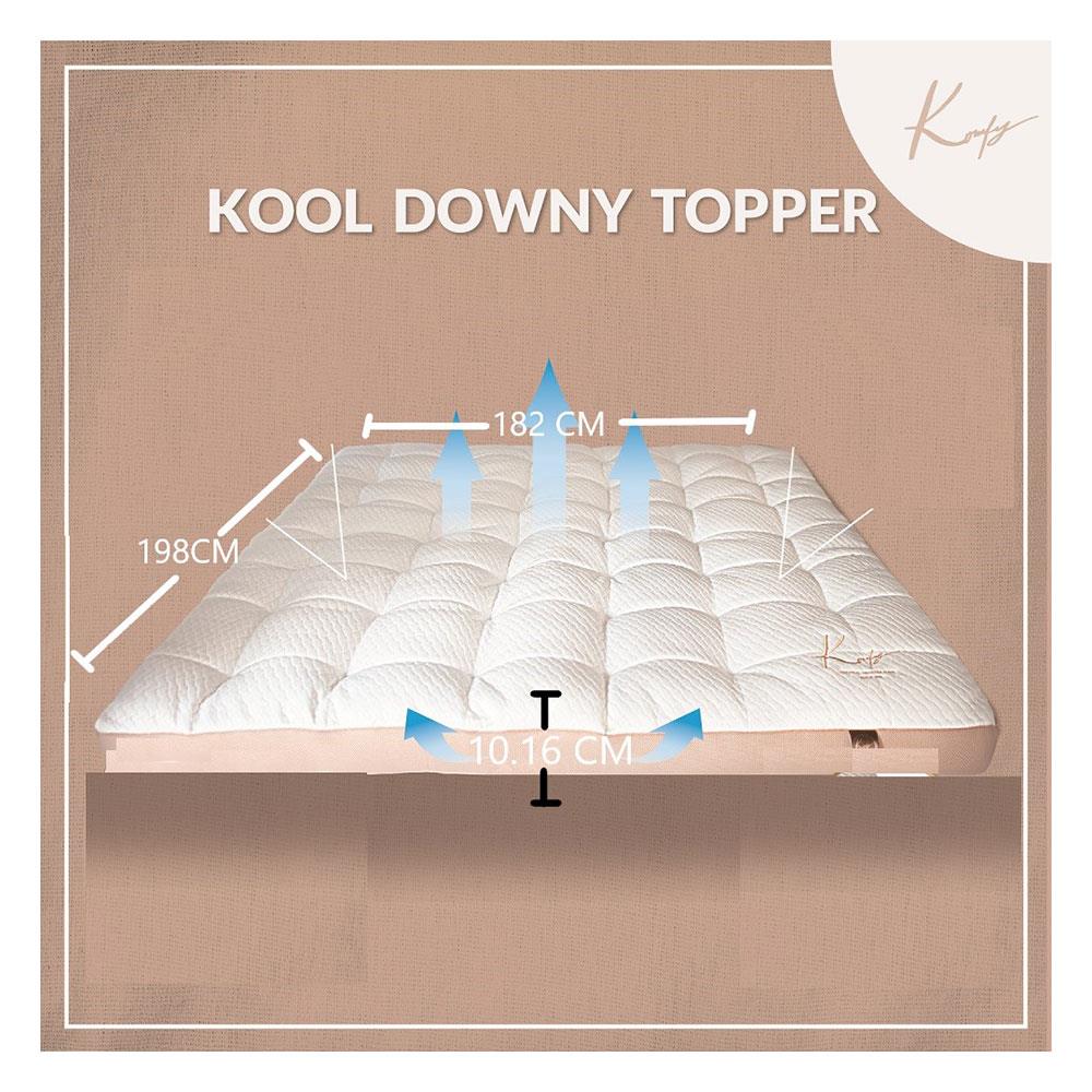 แผ่นรองนอน 6 ฟุต KOMFY KOOL KLOUD DOWNY