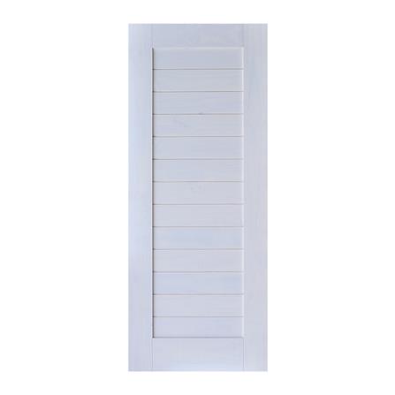 ประตูภายในไม้สน ไม่เจาะลูกบิด D2D 80x200 ซม. สี CLOUD WHITE_0