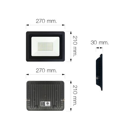 สปอตไลท์ภายนอก LED NAGAS FEADO SAVE 100 วัตต์ DAYLIGHT IP66_6