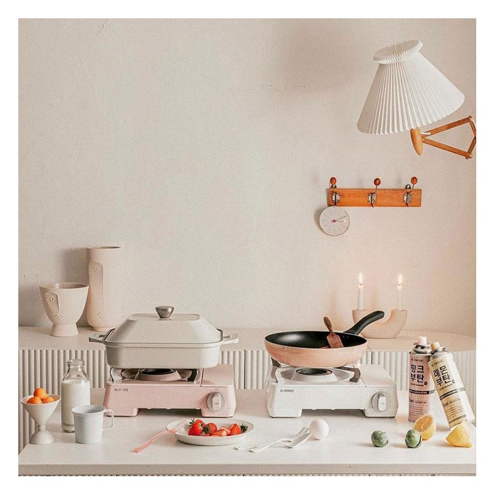 เตาแก๊สปิกนิก DR.HOWS STANDARD สีชมพู