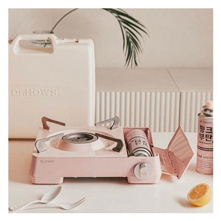 เตาแก๊สปิกนิก DR.HOWS STANDARD สีชมพู_2