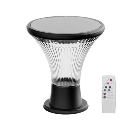 ไฟหัวเสา SOLAR CARINI MARTIN K01 3 วัตต์ WARMWHITE สีดำ