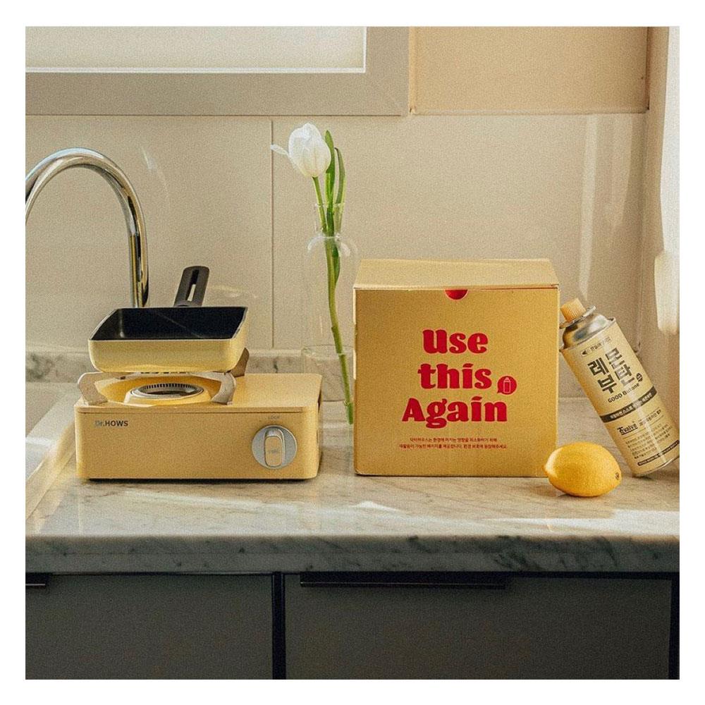 เตาแก๊สปิกนิก DR.HOWS MINI สีเหลือง