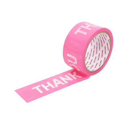 เทป OPP PACK IN พิมพ์ THANKYOU 2 นิ้ว X 45 หลา สีชมพูอักษรขาว 6 ม้วน/แพ็ค_1