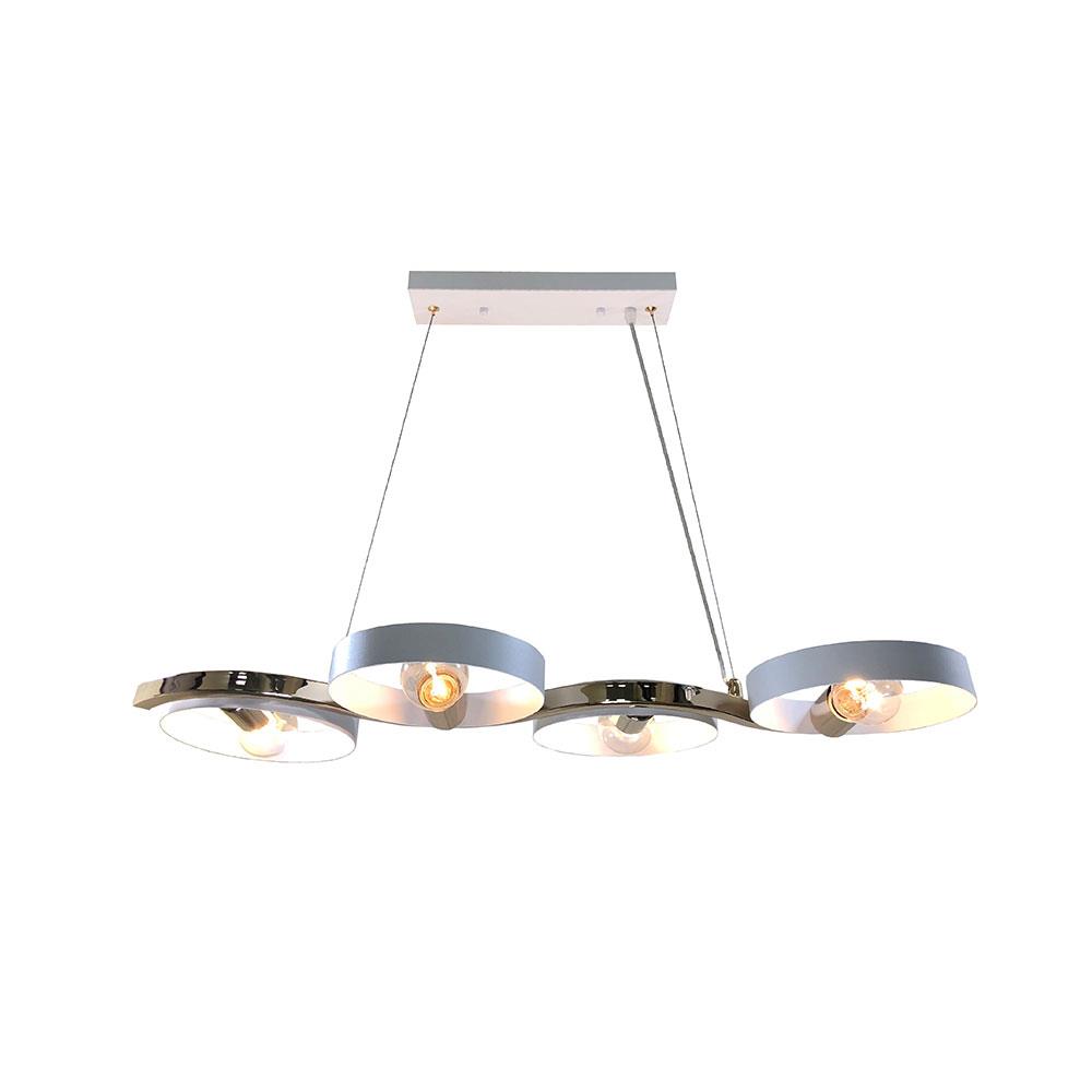 ไฟช่อ EVL HL-22018 สีขาว/ทอง 4 หัว