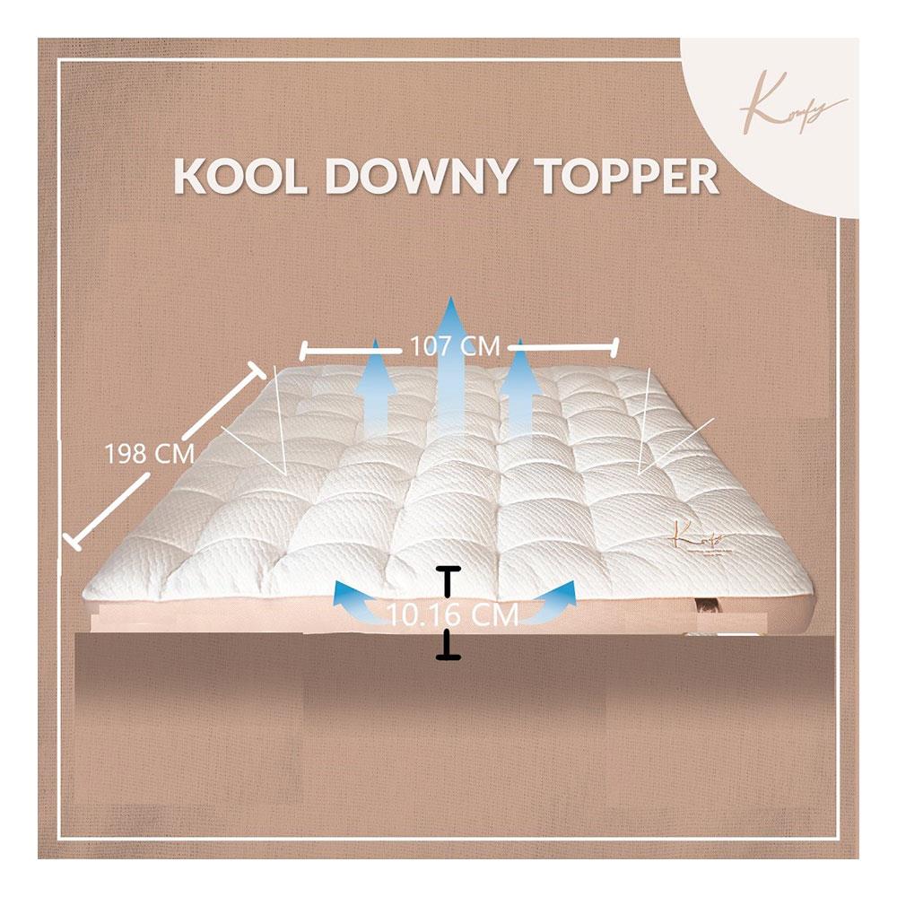 แผ่นรองนอน 3.5 ฟุต KOMFY KOOL KLOUD DOWNY