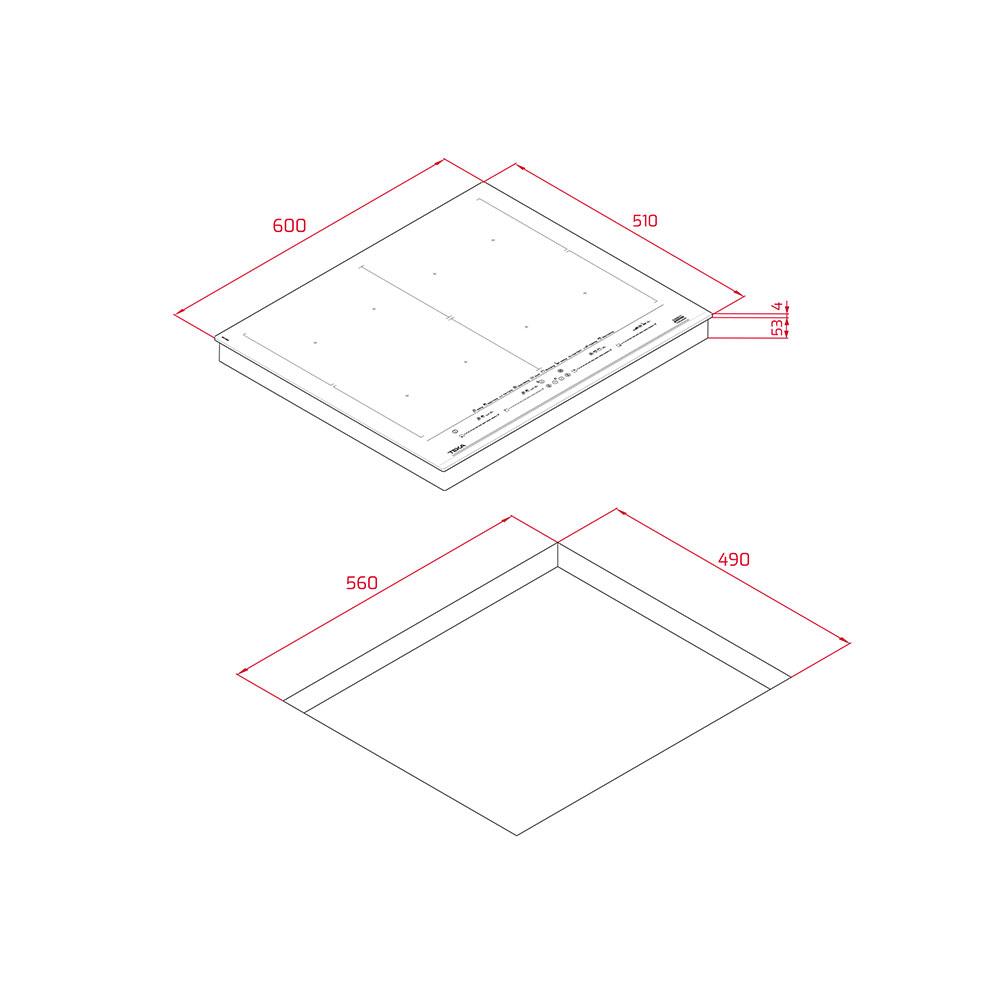 เตาฝังอินดักชัน TEKA IZF 68700 MST BK 60 ซม.