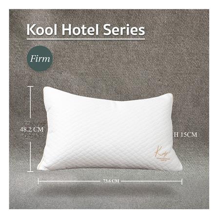หมอนหนุน ใยสังเคราะห์ KOMFY KOOL HOTEL FIRM 73.6x48.2x15 ซม. สีขาว_5