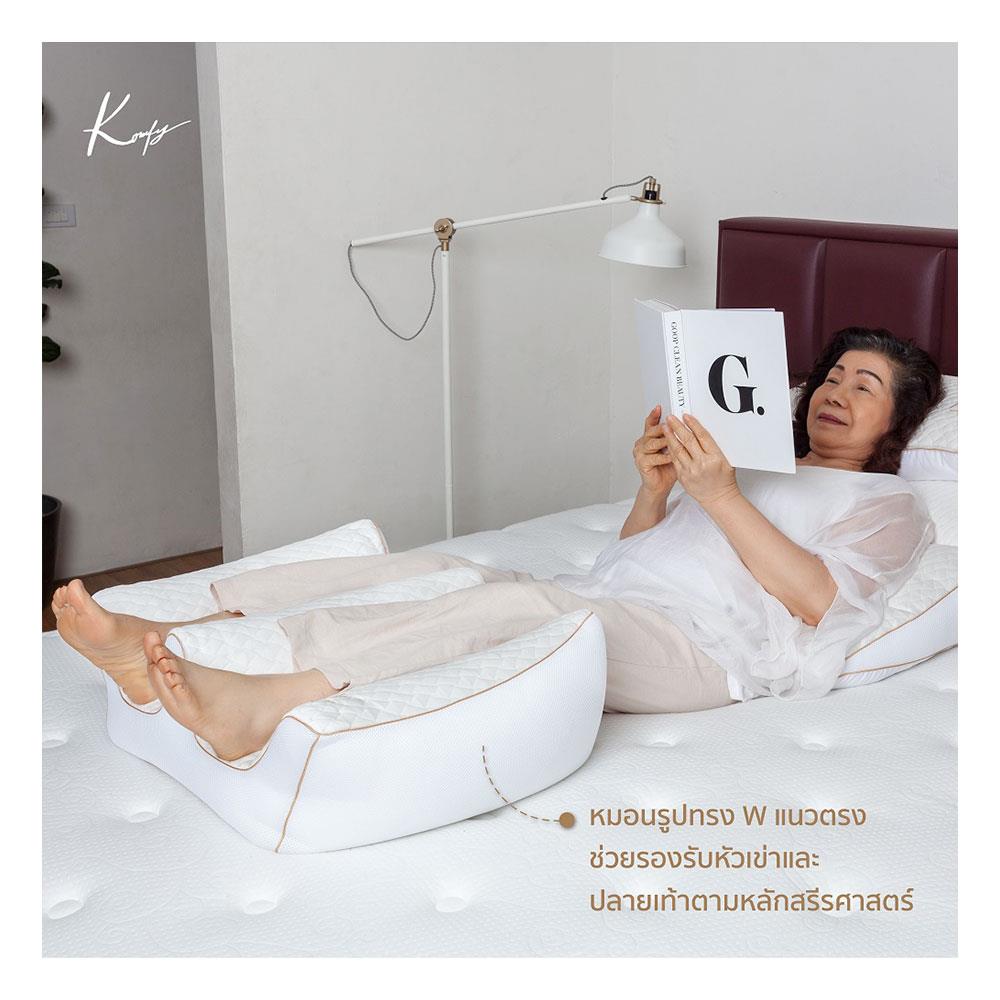 หมอนสุขภาพ ใยสังเคราะห์ KOMFY KOOL KOMFORT KRADLE 17x18 นิ้ว สีขาว