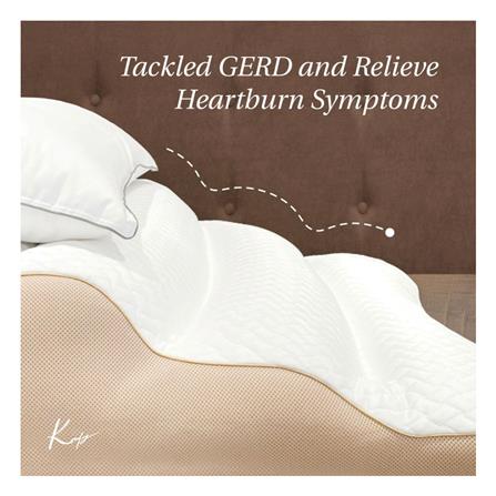 หมอนสุขภาพ ใยสังเคราะห์ KOMFY KOOL KOMFORT WAVE 82x70x27.5 ซม. สีขาว_2