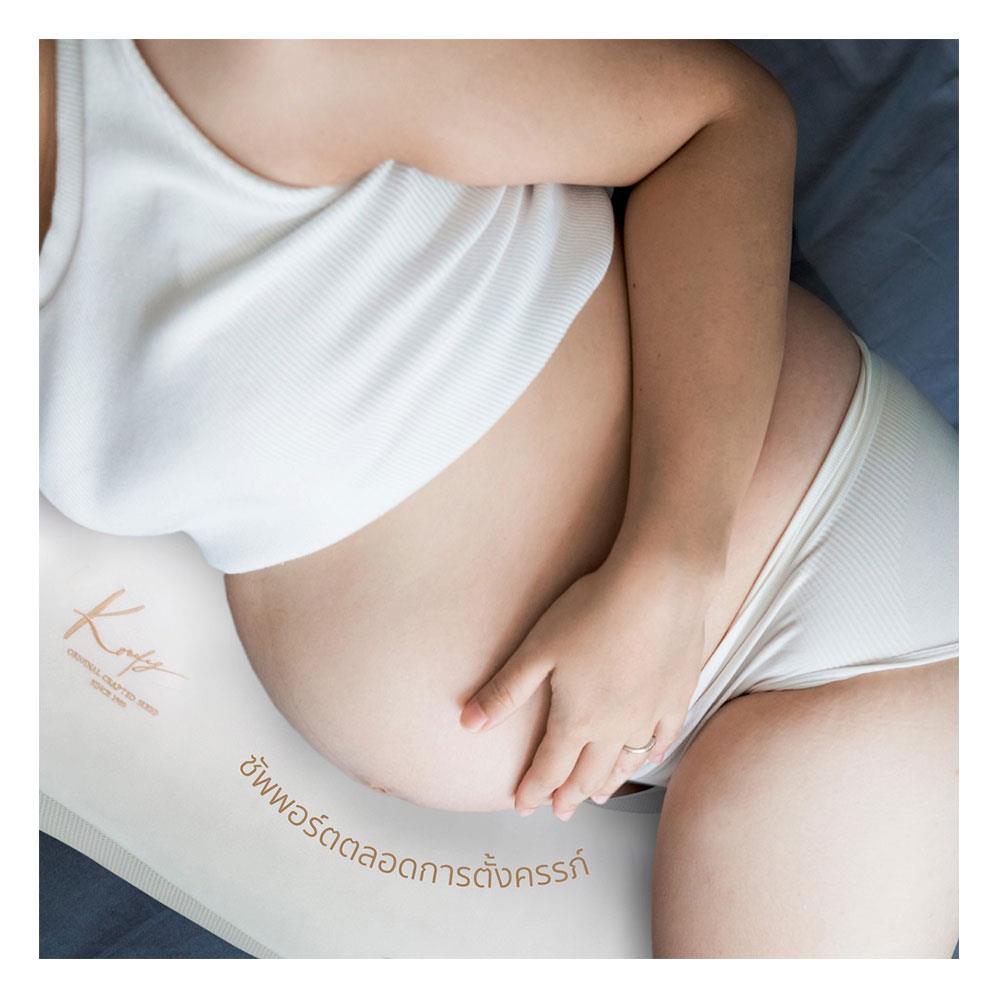 หมอน KOMFY KOMFORT HUG J SHAPE สีขาว