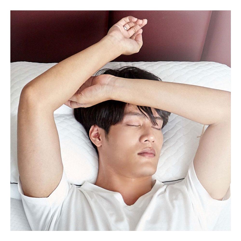 หมอนสุขภาพ ใยสังเคราะห์ KOMFY KOOL KRAFTED KONTOUR ไซส์ S 82x70x27.5 ซม. สีขาว