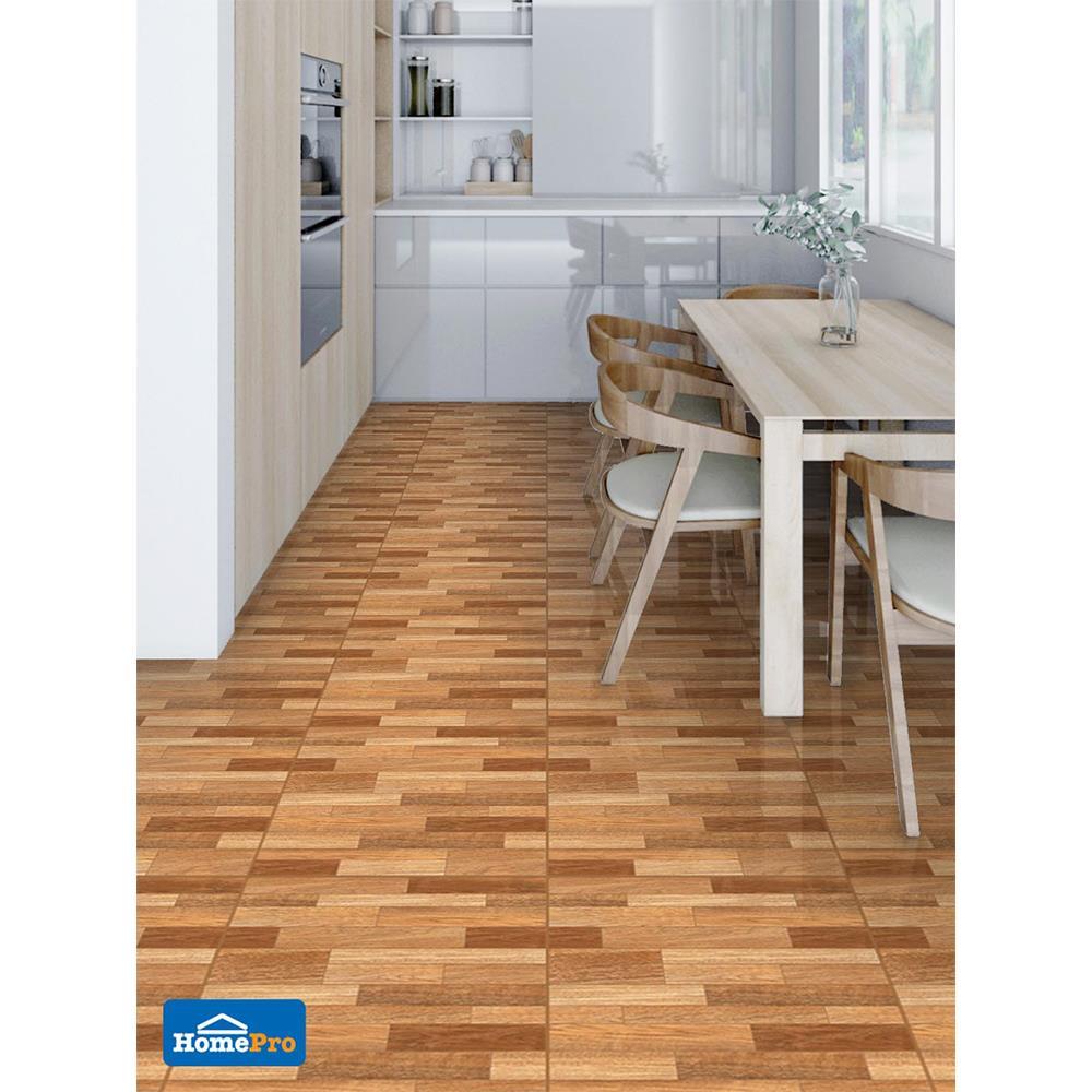 กระเบื้องพื้น 18x18 นิ้ว TARA เอลเดีย วู้ด น้ำตาล EXC 1 ตร.ม.