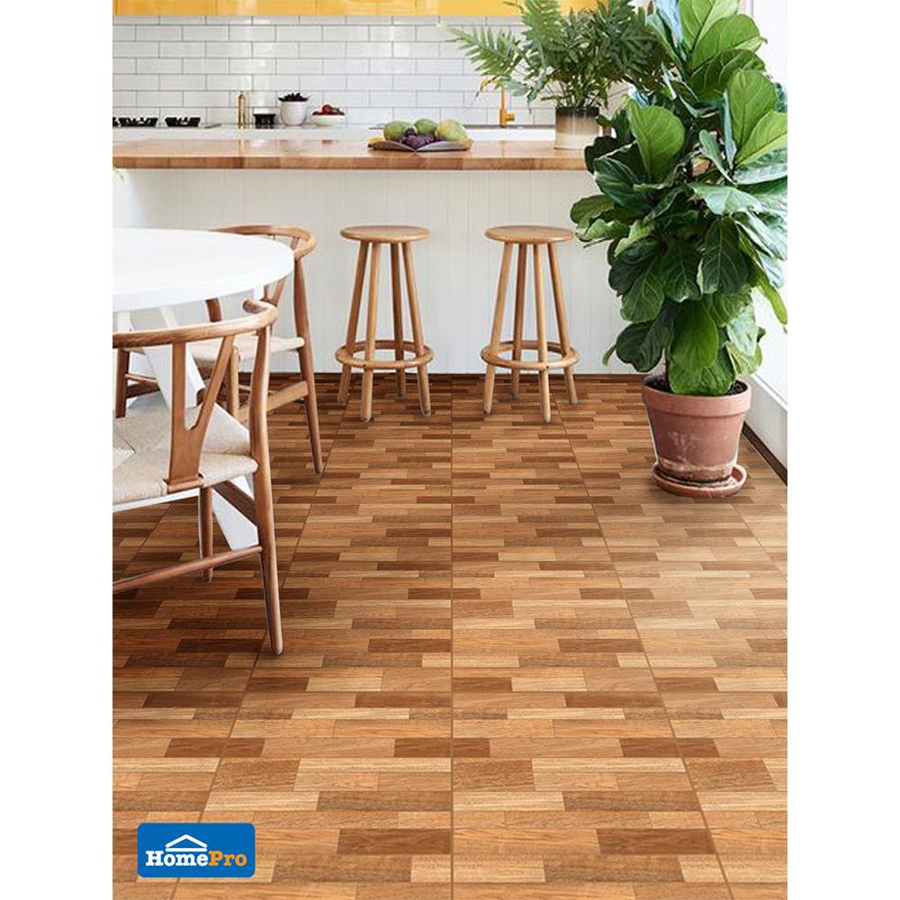 กระเบื้องพื้น 18x18 นิ้ว TARA เอลเดีย วู้ด น้ำตาล EXC 1 ตร.ม.