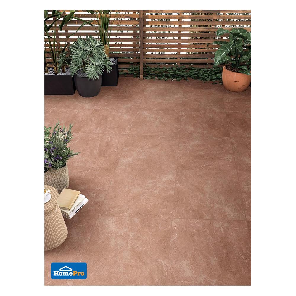 กระเบื้องพื้น 18x18 นิ้ว TARA ดอซซ่า สโตน น้ำตาล EXC 1 ตร.ม.