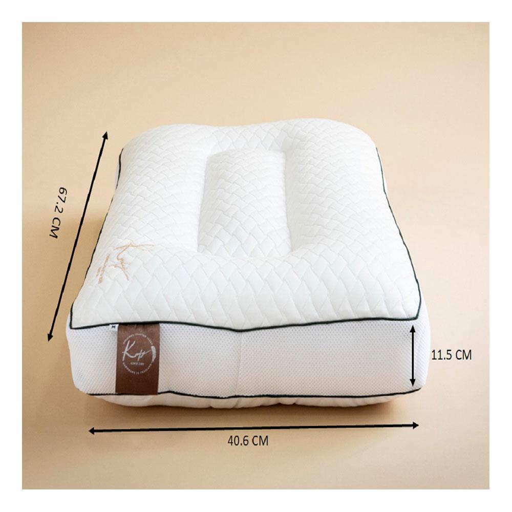 หมอนสุขภาพ ใยสังเคราะห์ KOMFY KOOL KREAM KOMFORT ไซส์ L 67.3x40.6x11.5 ซม. สีขาว
