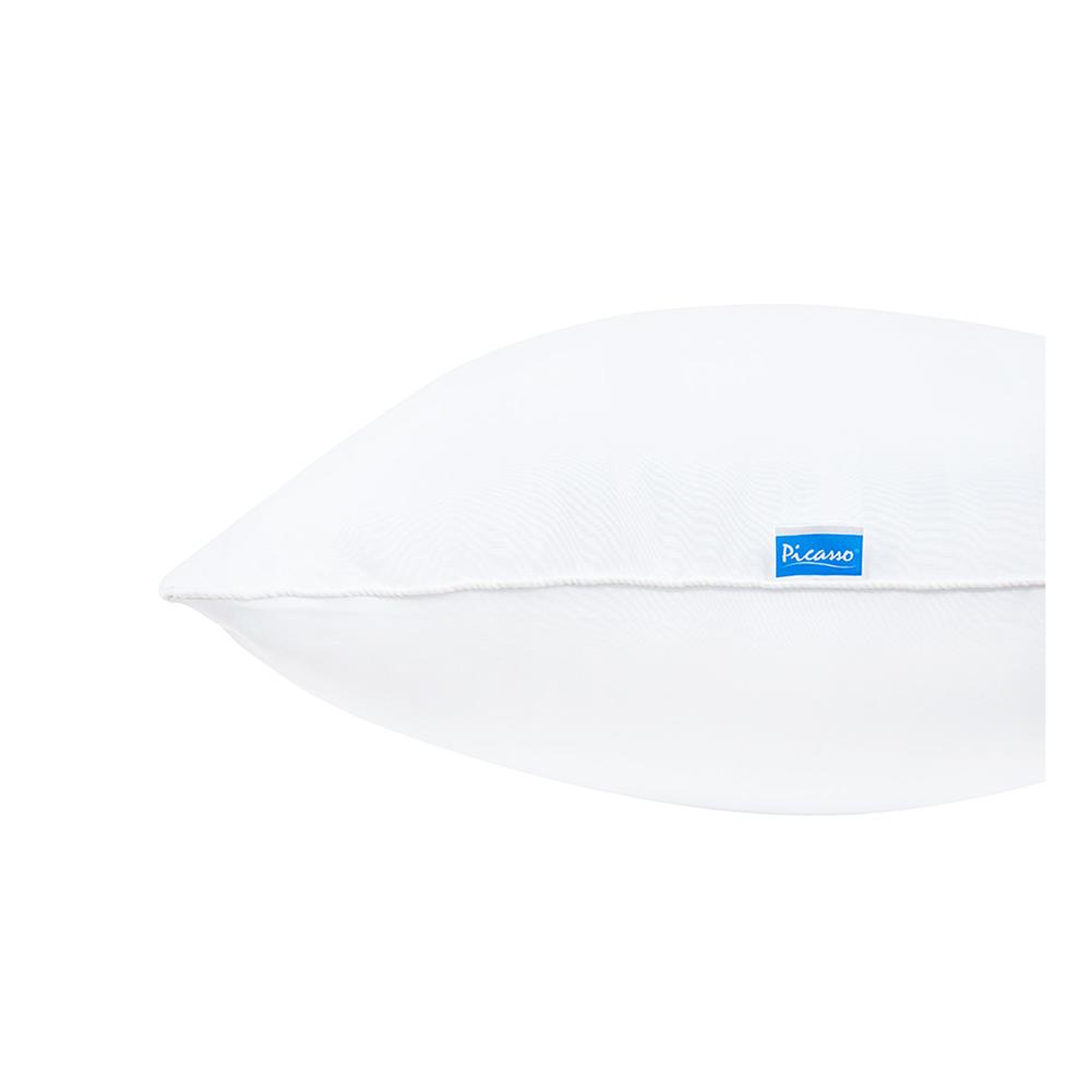 หมอนหนุนสุญญากาศ ไมโครไฟเบอร์ PICASSO MIRACULOUS MICROFIBER 48x73 ซม. สีขาว